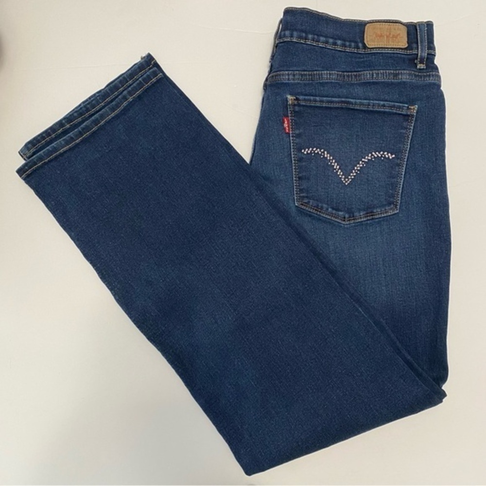 Levi’s Women’s Perfectly Slimming 512 Bootcut Denim Blue Jeans 14M 32x31 Western